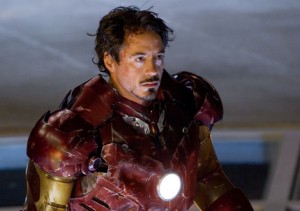 Robert Downey Jr. shows his range by wearing a goatee, in his role as the evil Michael Knight